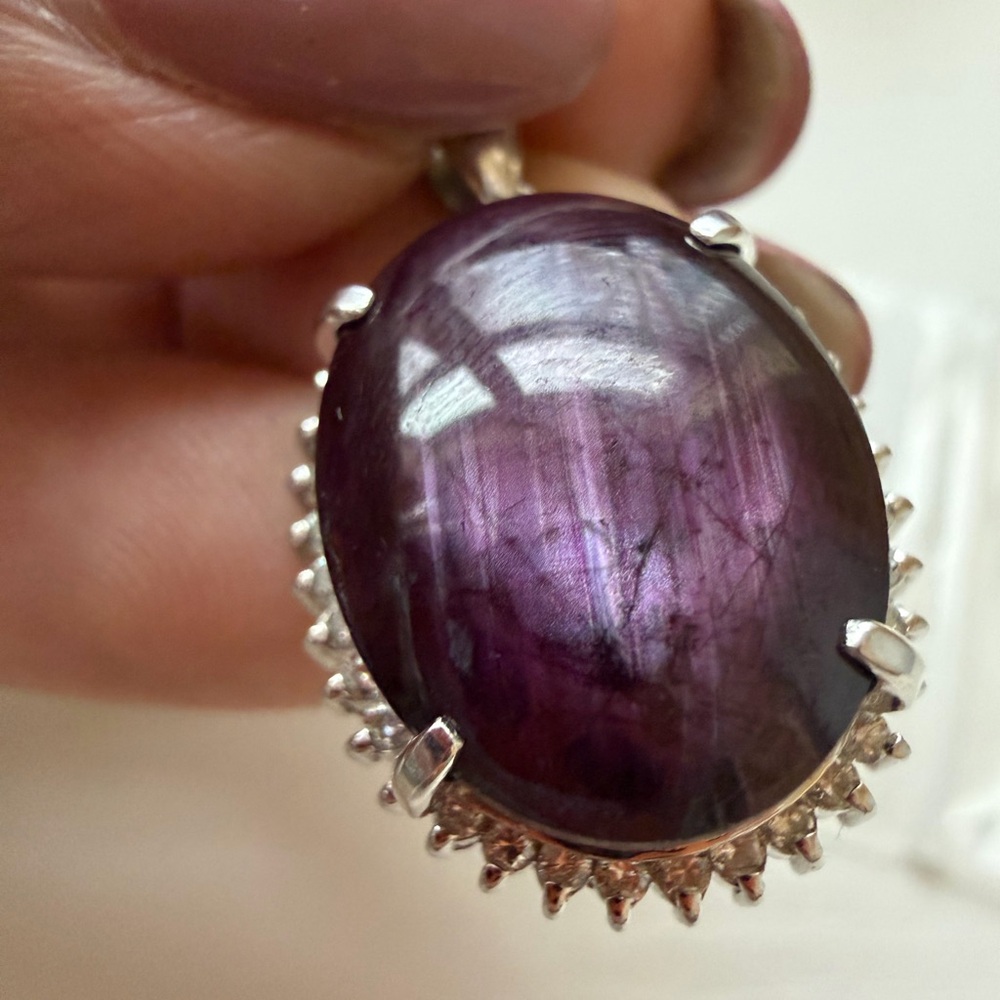 Platinum Purple star sapphire